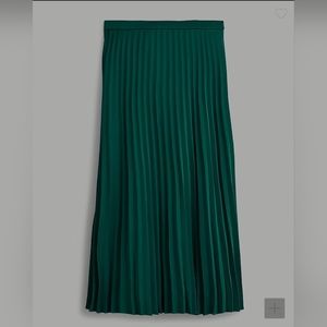 J. Crew Pleated Midi Skirt
